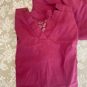 JAANNU women burgundy scrubs